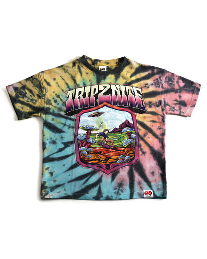 Hand Dyed French Terry Tee Shirt ( Holy Cow)