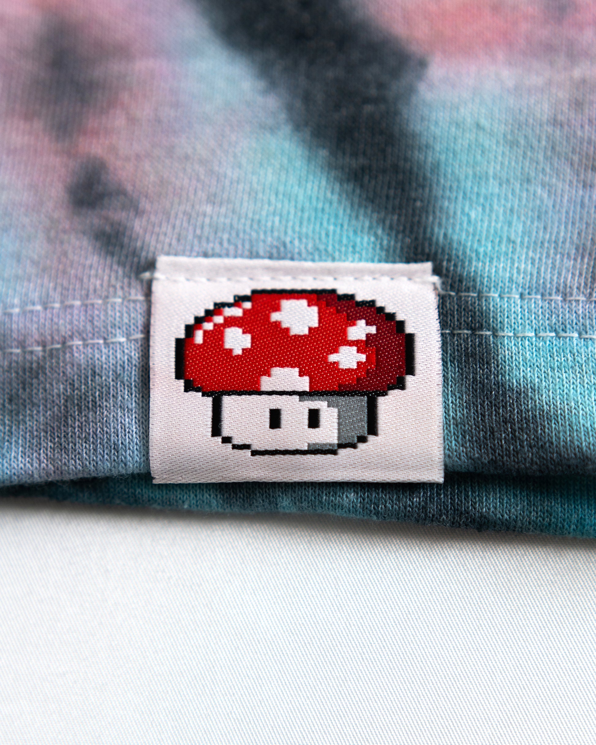 Woven Mushroom label