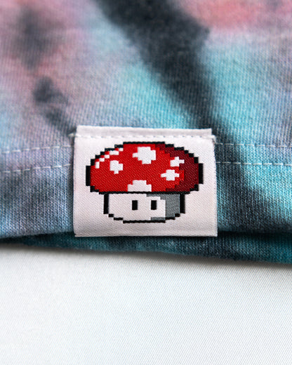 Woven Mushroom label